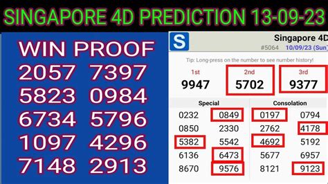 4D Prediction Singapore .
